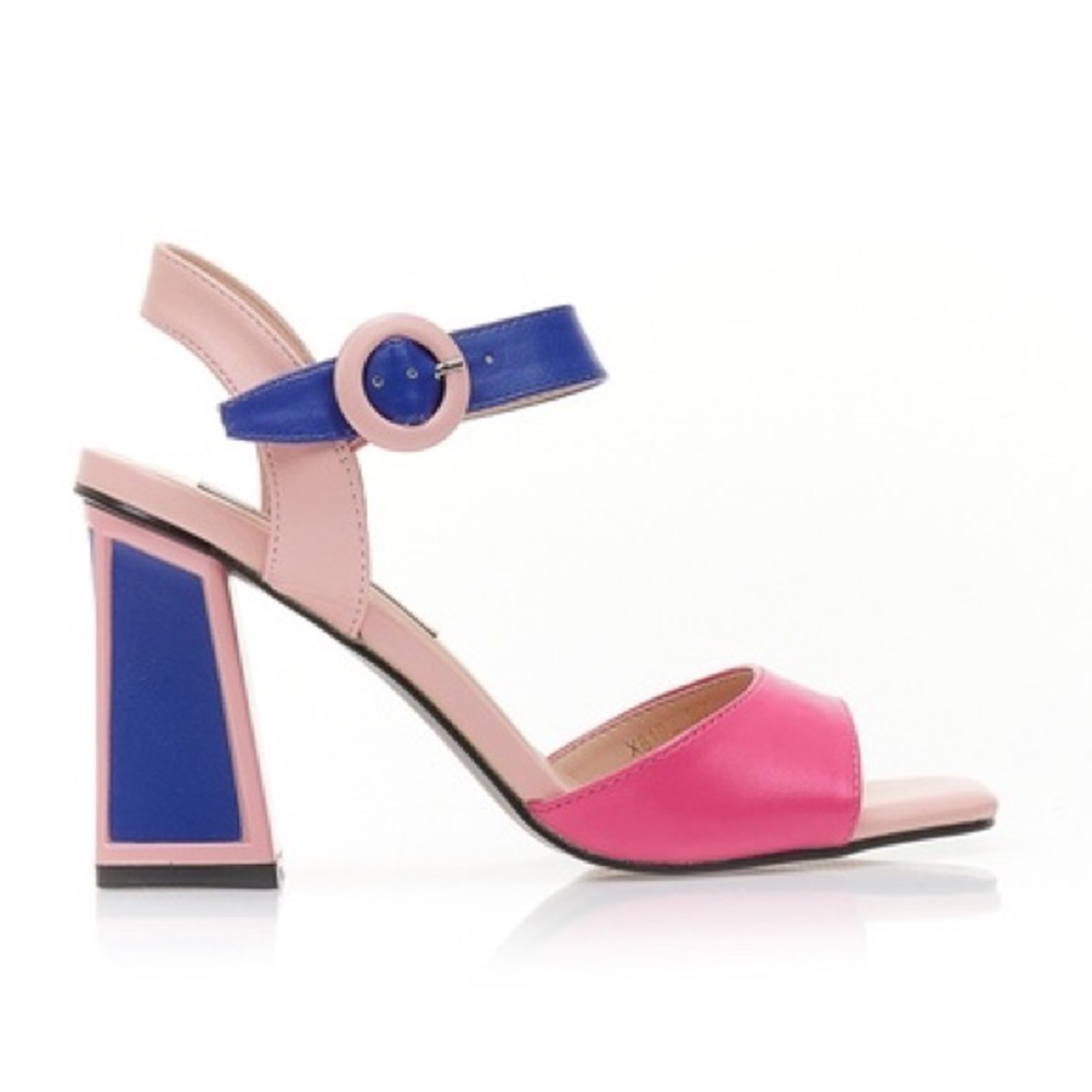 Diamantique Colourful Block Heels